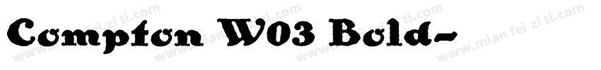 Compton W03 Bold字体转换